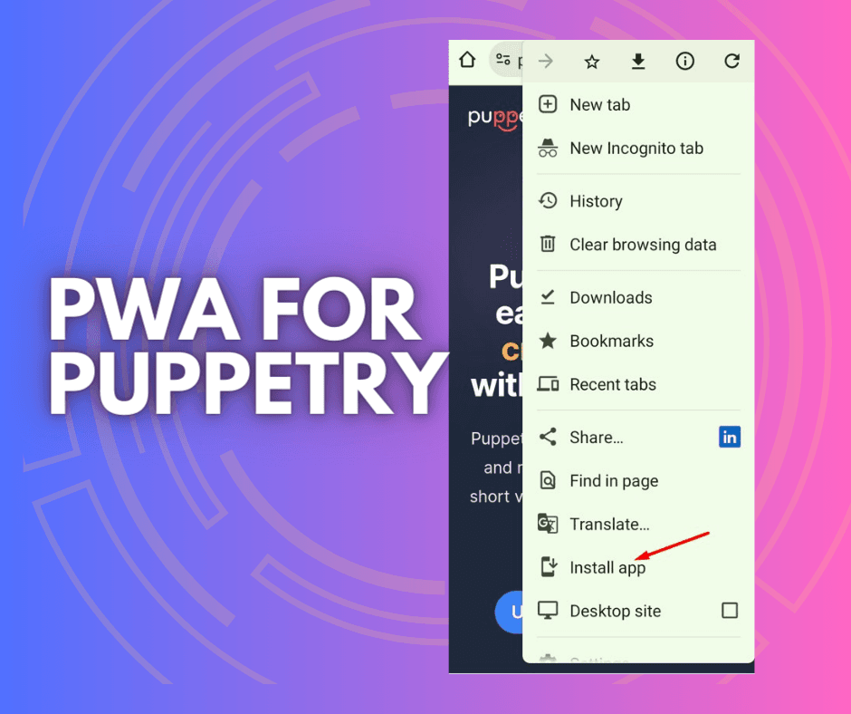 Android: How to Get the Progressive Web App (PWA) for Puppetry