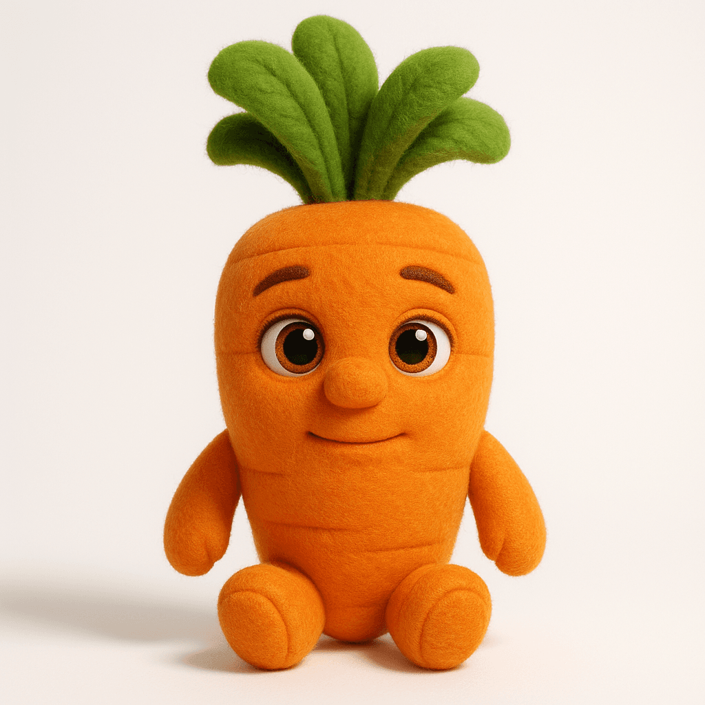 Carrot puppet character