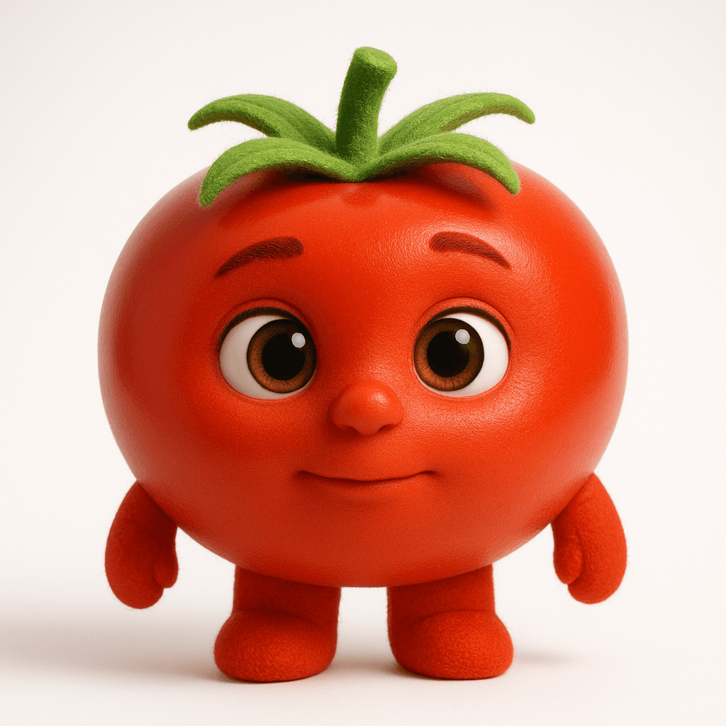 Tomato puppet character