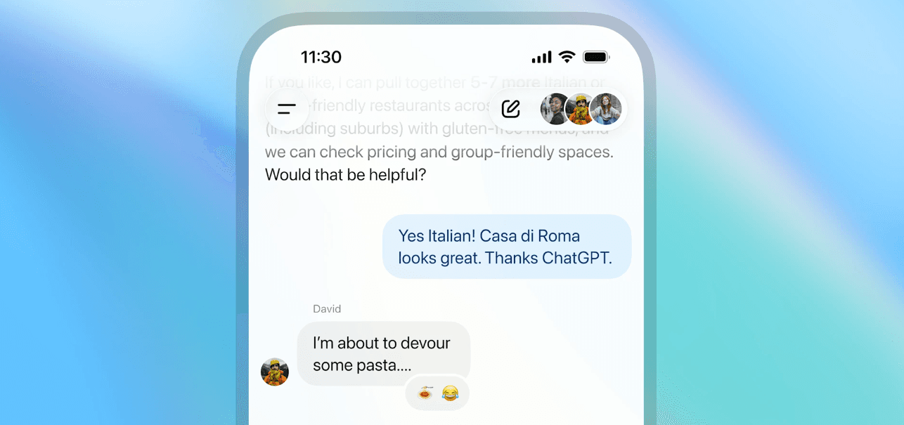 OpenAI Rolls Out ChatGPT Group Chats