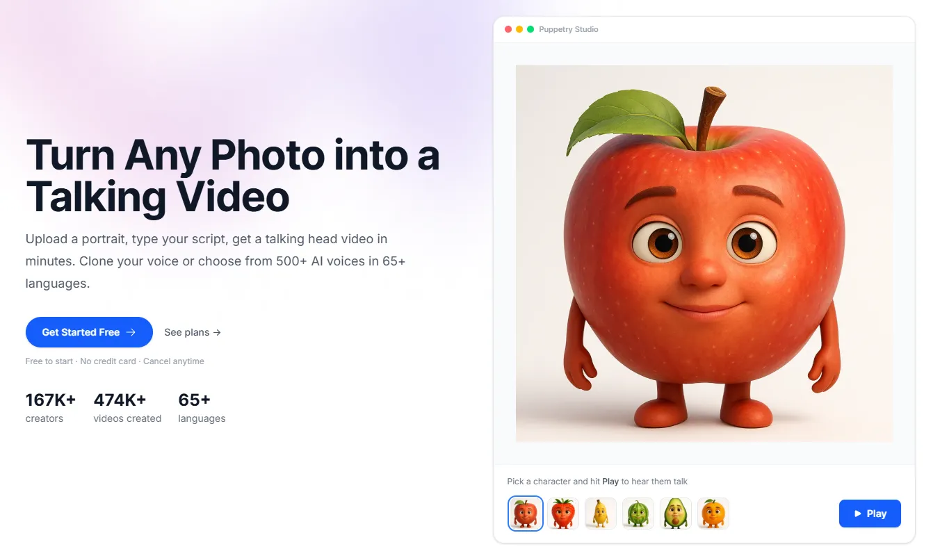 puppetry ai text to video generator