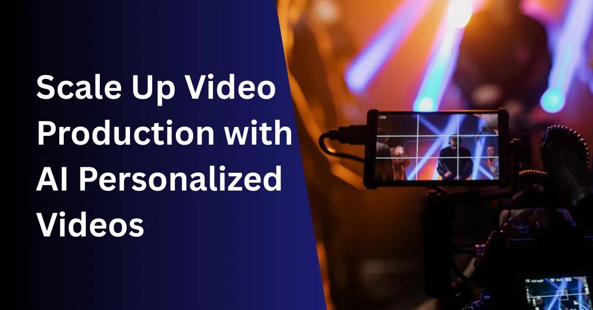 How to Scale Up Video Production with AI Personalized Videos in 4 Steps