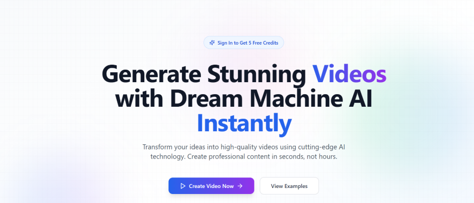 Dream Machine ai