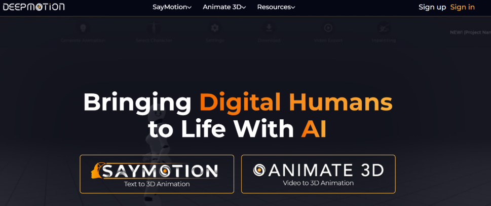 DeepMotion ai