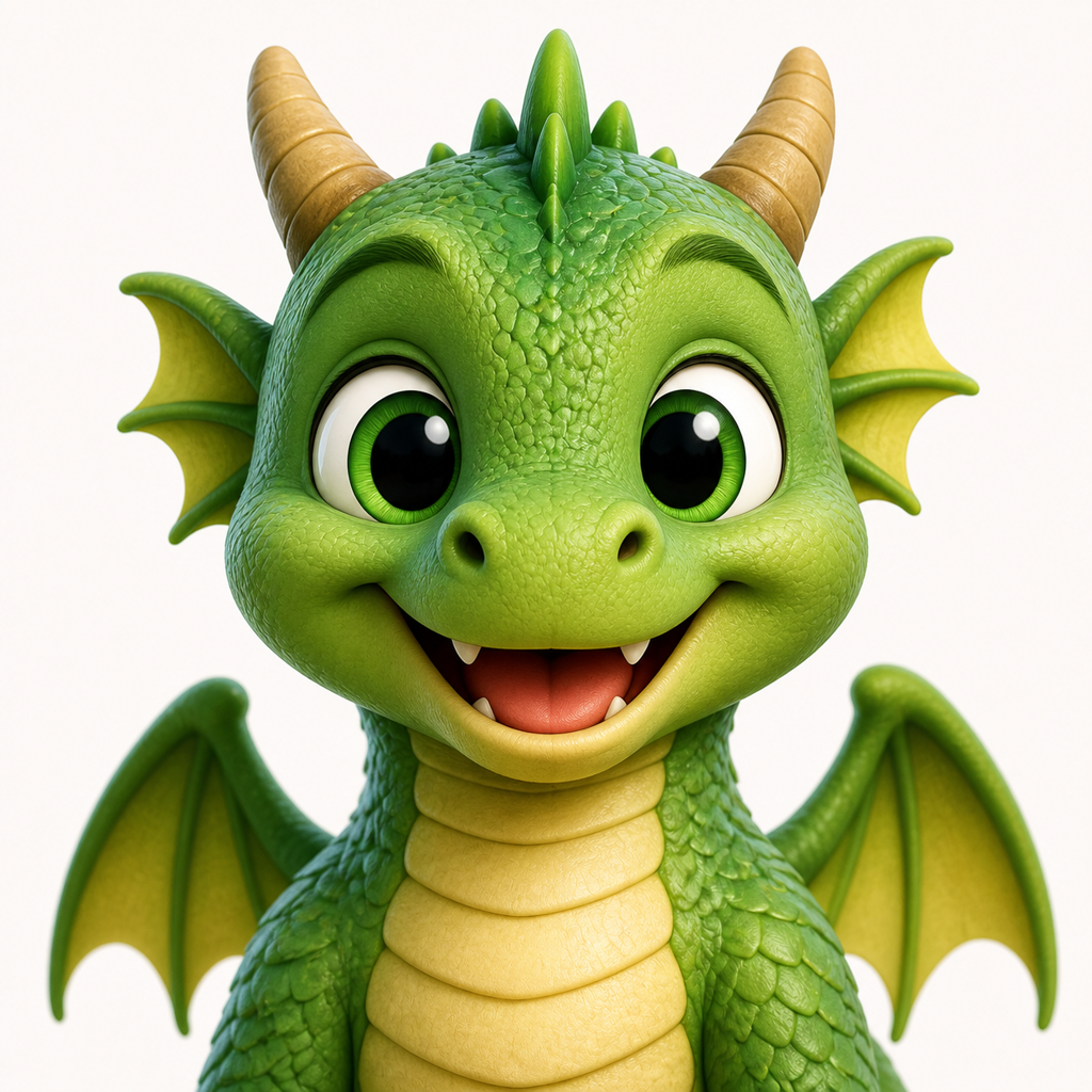 Dragon puppet character