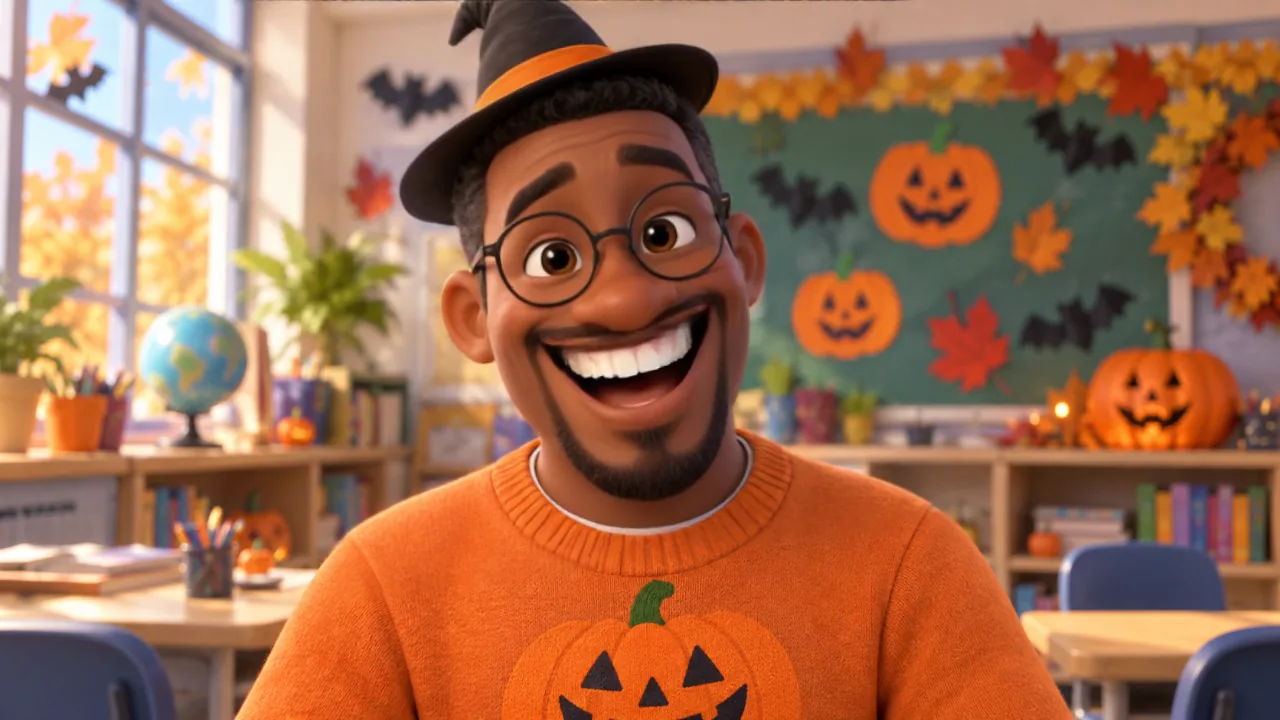 Classroom Halloween Message
